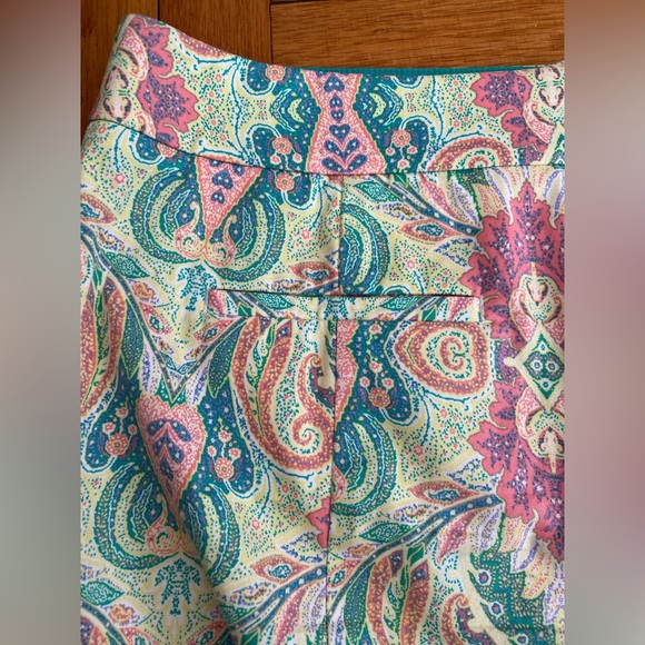 Ann Taylor Loft Madison Skirt Pink Blue White Size 12 - Picture 5 of 10